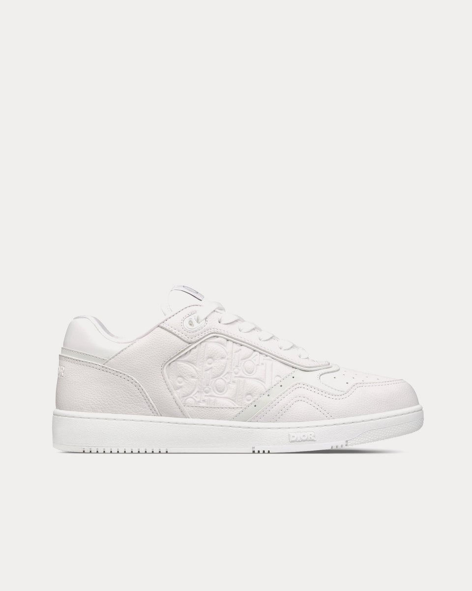 Dior B27 White Grained Calfskin and White Dior Gravity Leather Low Top ...