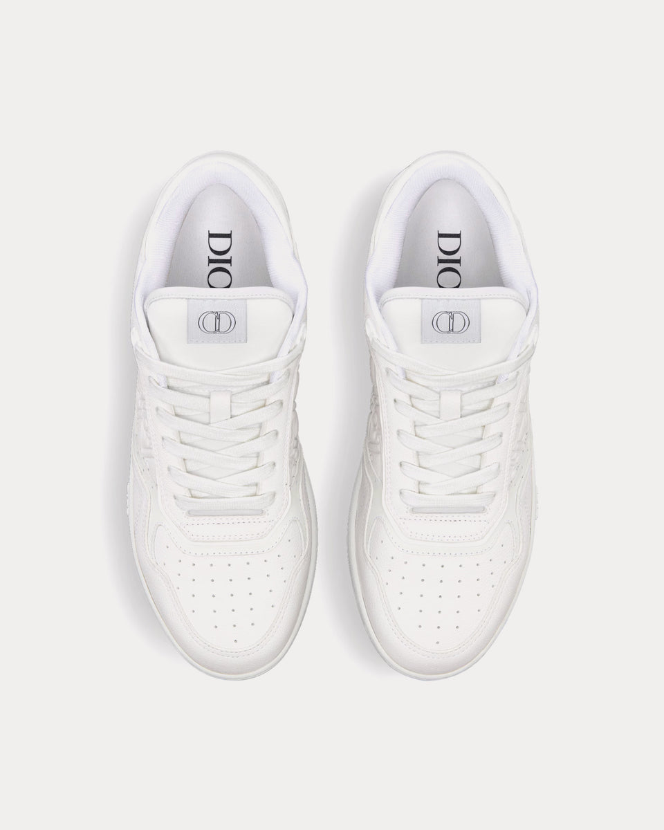 Dior B27 White Grained Calfskin and White Dior Gravity Leather Low Top ...