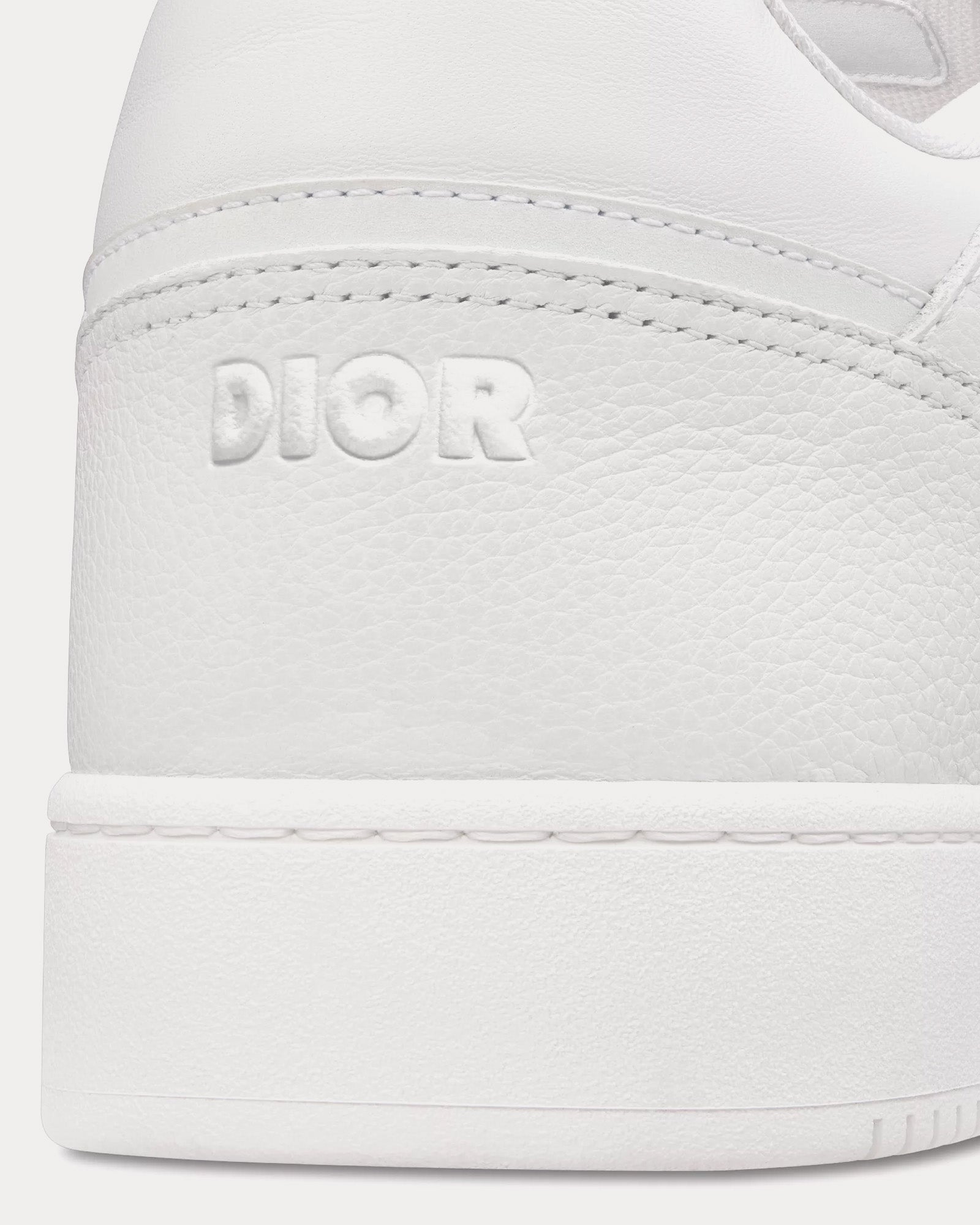 Dior B27 Grained Calfskin & Dior Gravity Leather White Low Top Sneakers - 3