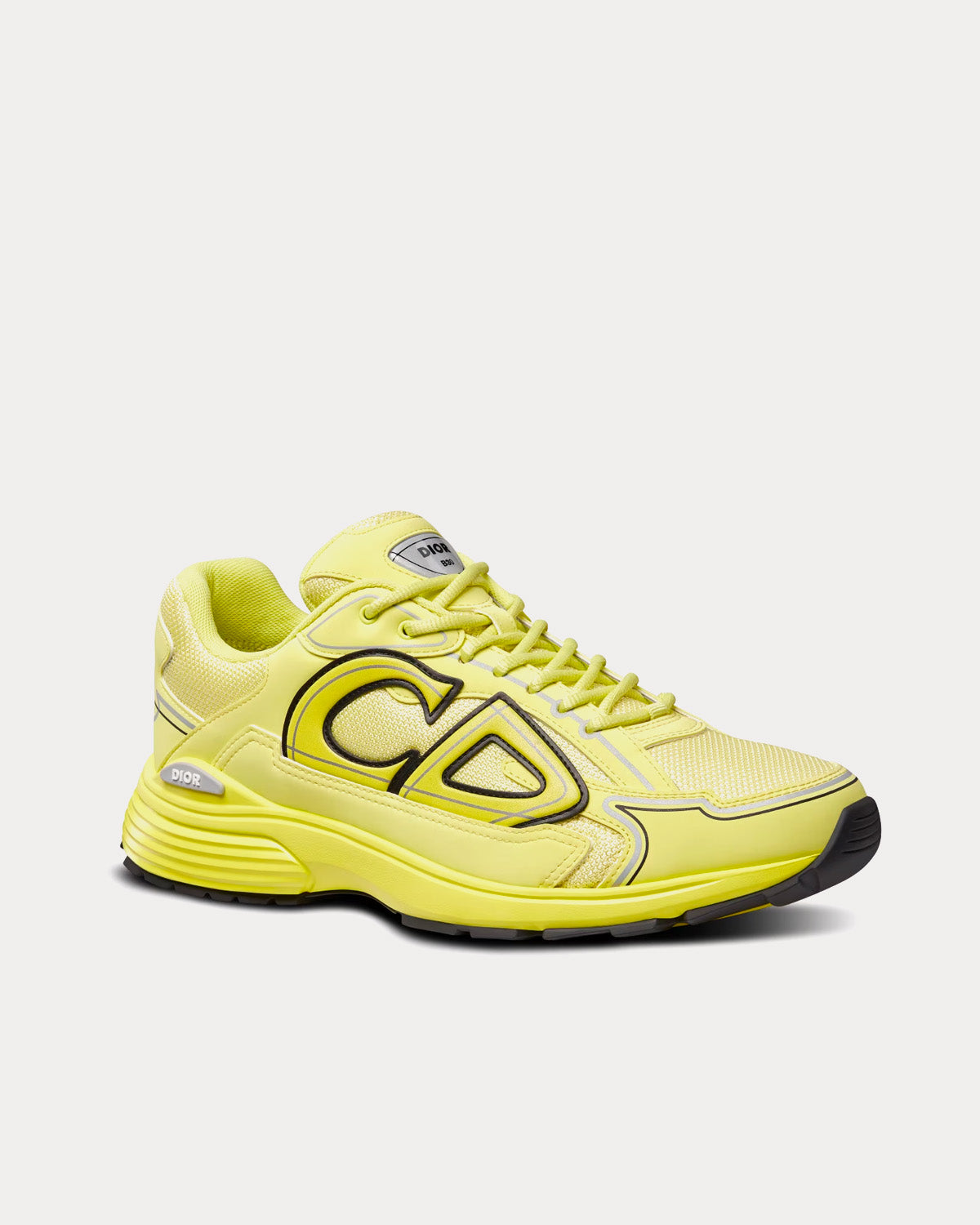 Dior B30 Yellow Mesh and Technical Fabric Low Top Sneakers - 3