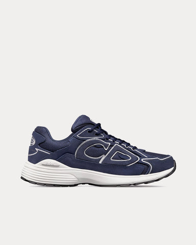 Dior B30 Countdown Suede Navy Blue Low Top Sneakers