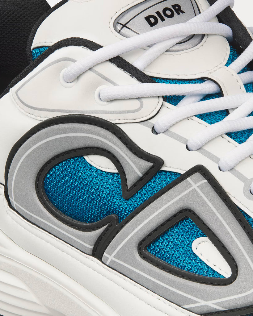 B30 Sneaker Light Blue Mesh and Blue, Gray and White Technical Fabric