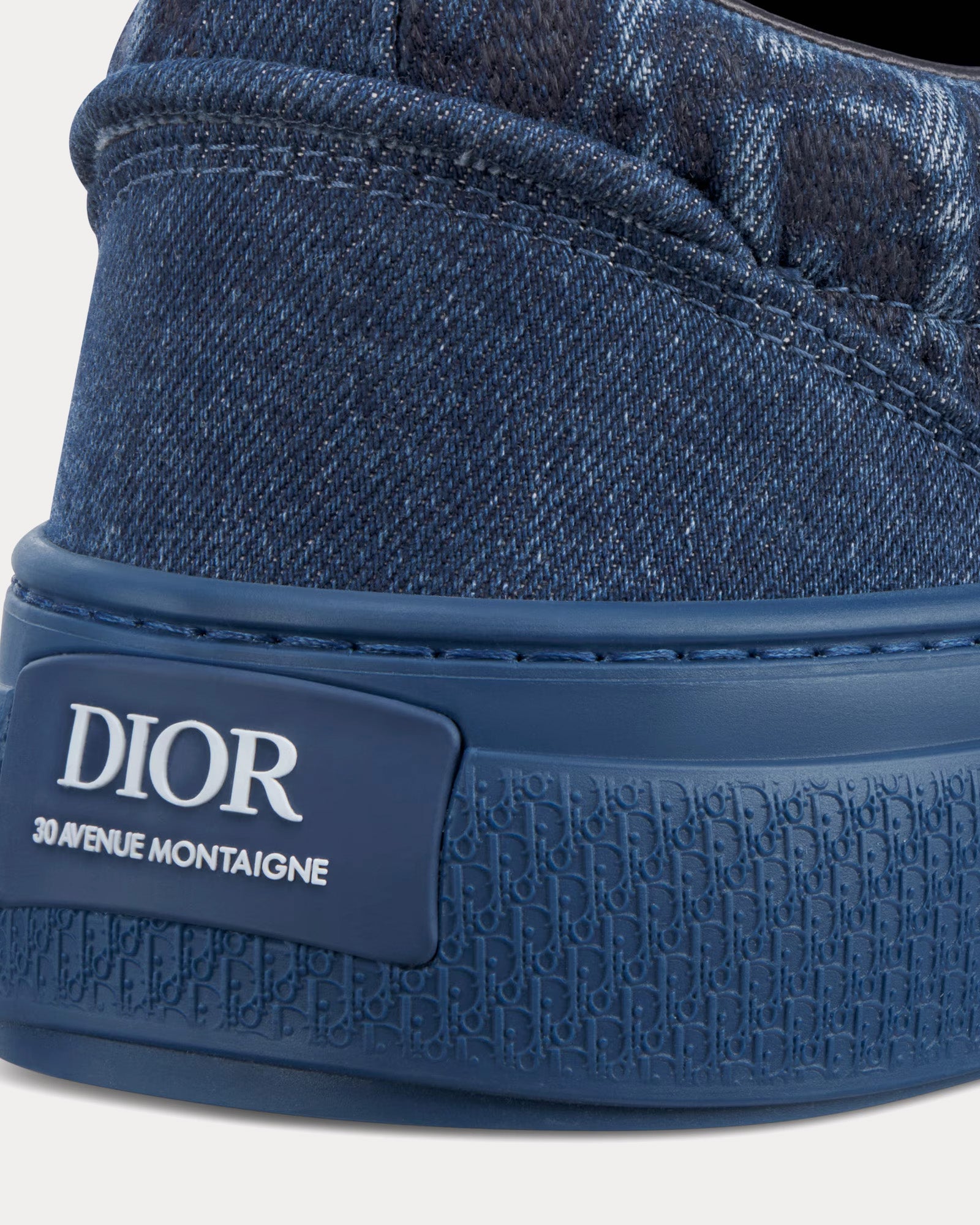 Dior B33 Dior Oblique Denim Blue Low Top Sneakers - 3