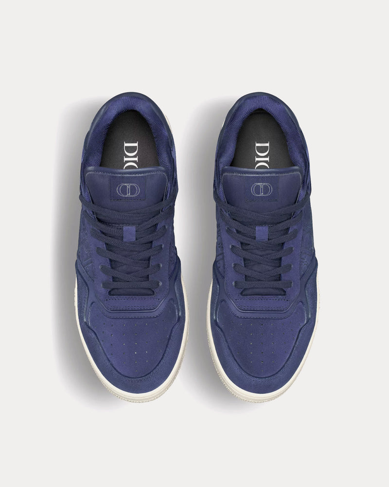 Dior B27 Suede Navy Blue / Navy Blue Dior Gravity Low Top Sneakers - 4