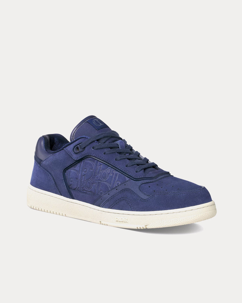 Dior B27 Suede Navy Blue / Navy Blue Dior Gravity Low Top Sneakers - 3