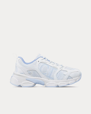 Dior Chrono Mesh & Leather-Effect Panels White / Light Blue Low Top Sneakers