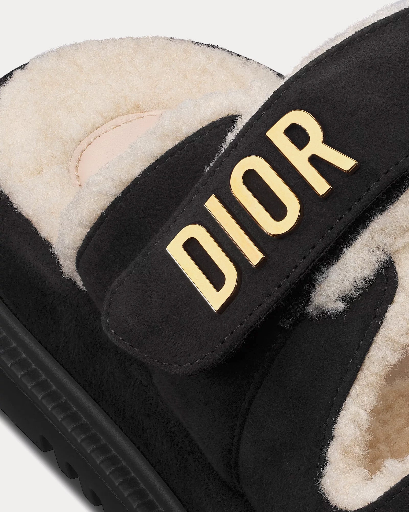 Dior Dioract Suede Goatskin Black Slides - 4