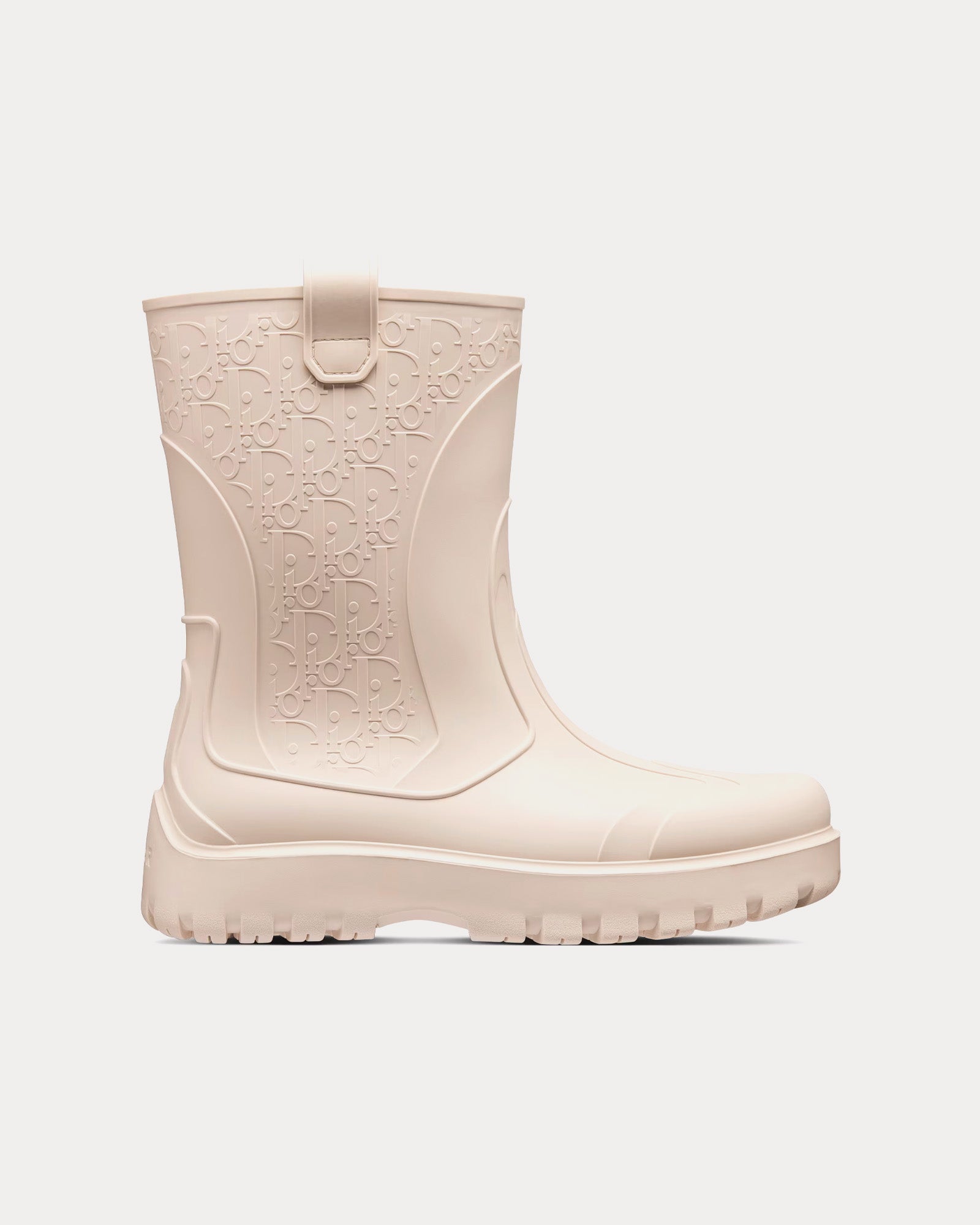 Dior Garden Beige Rubber with Dior Oblique Motif Rain Boots - 1