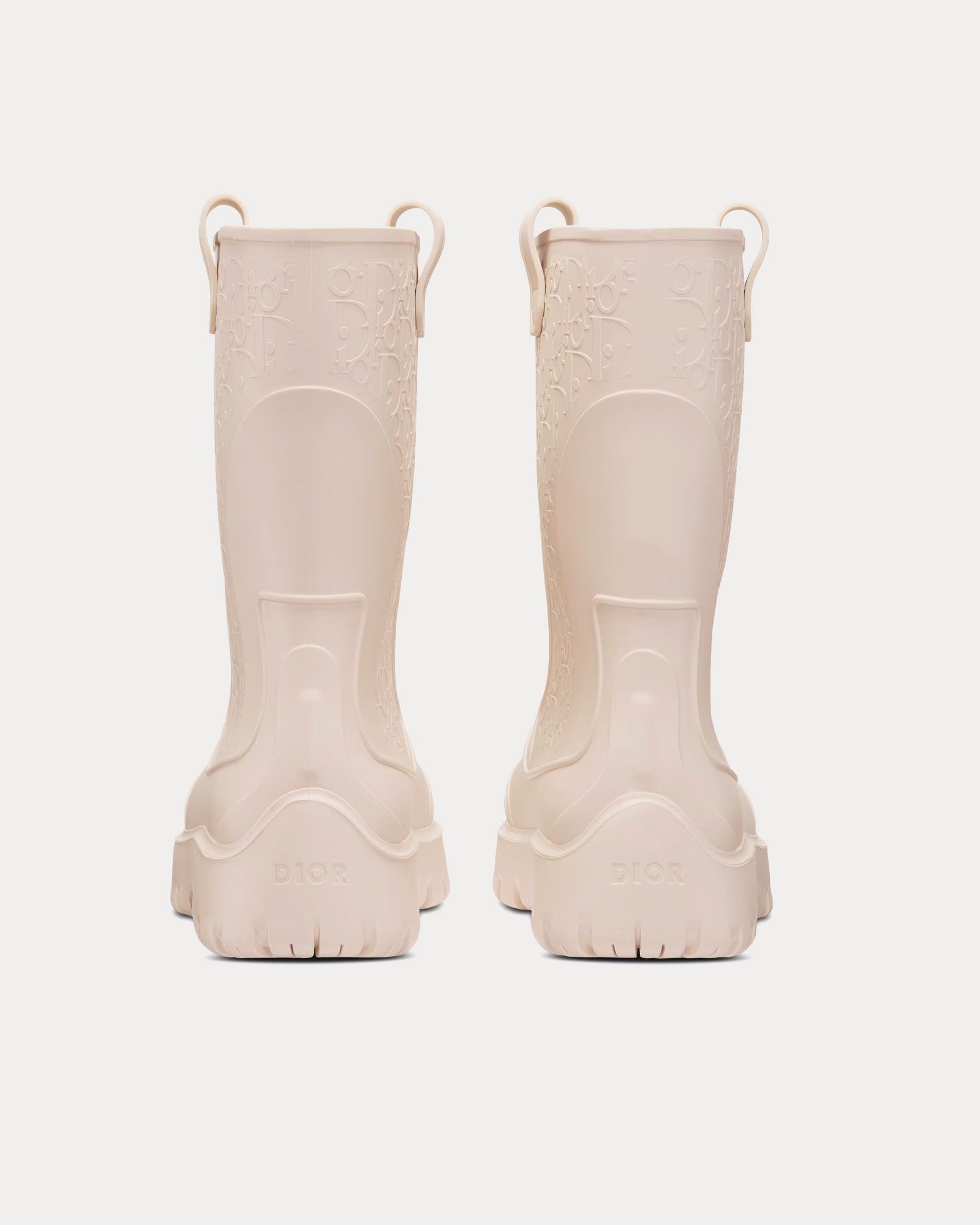 Dior Garden Beige Rubber with Dior Oblique Motif Rain Boots - 4