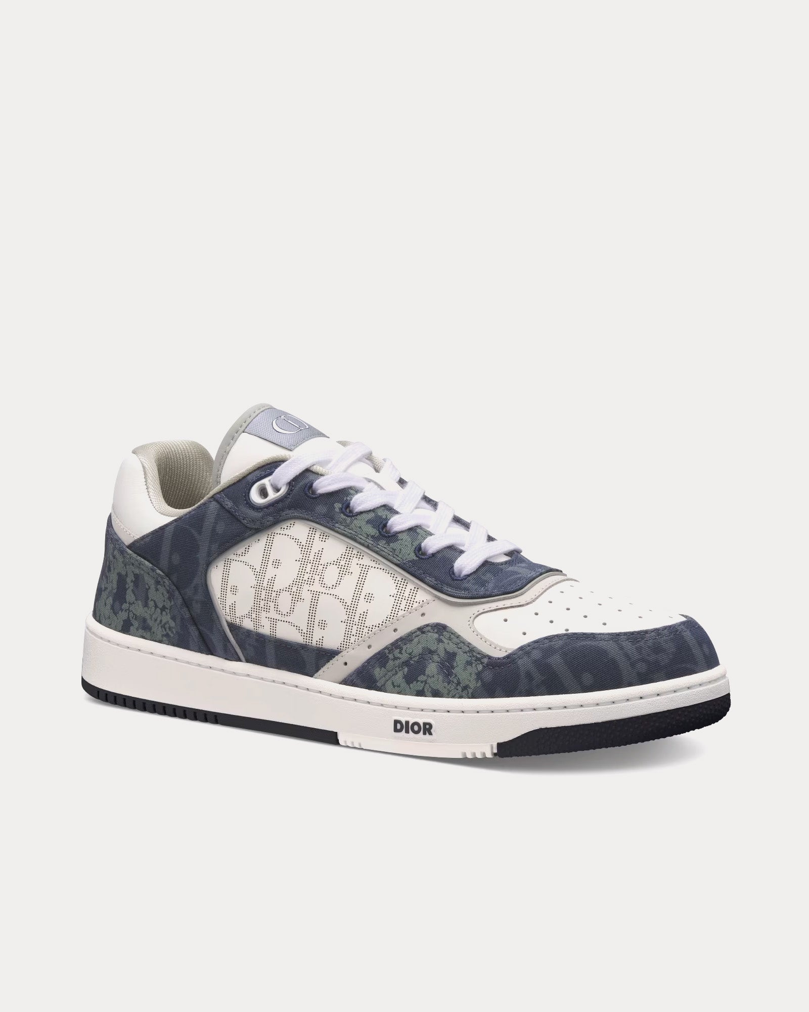 Dior x Denim Tears Dior Tears B27 Blue Dior Oblique and Peace Sign Dior Tears Denim Low Top Sneakers - 3