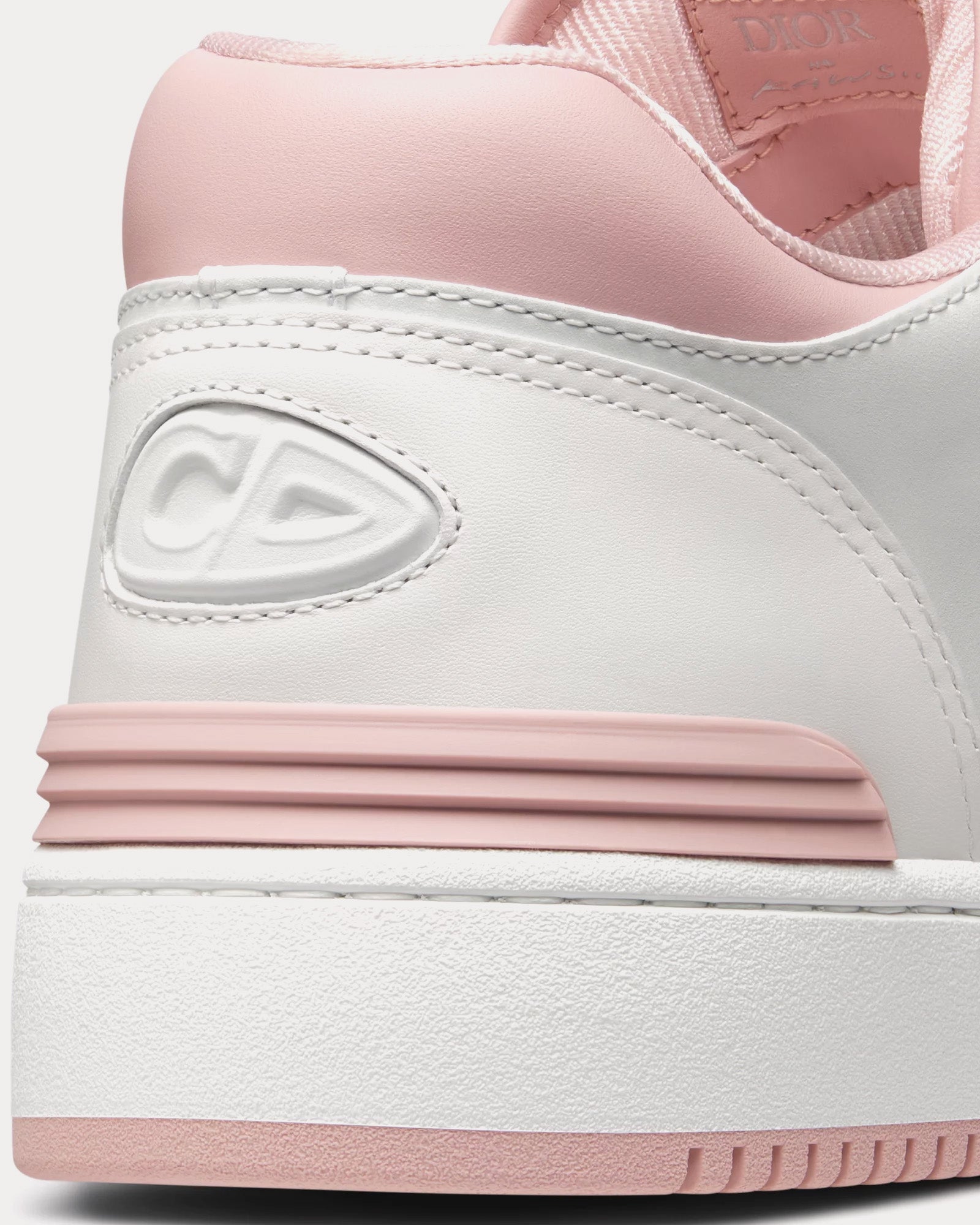 Dior x Kaws B57 Smooth Calfskin & Suede White / Pink Low Top Sneakers - 3