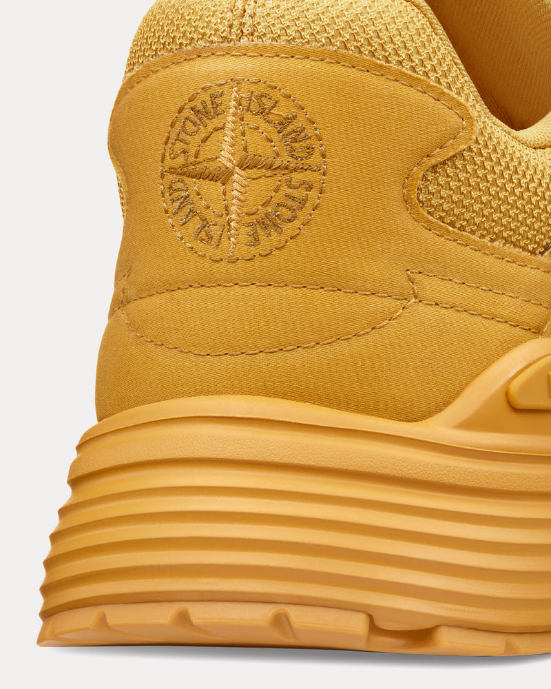 Dior x Stone Island B30 Limited & Numbered Edition Yellow Technical Mesh and Yellow Dyed Cotton Low Top Sneakers - 4