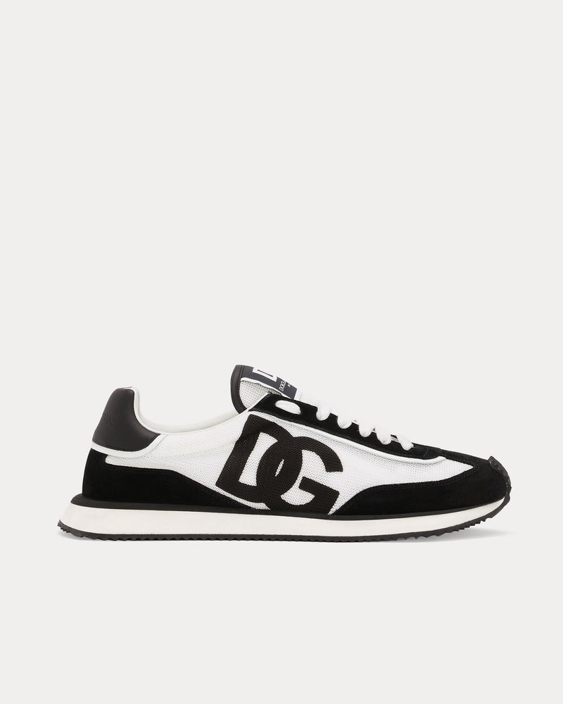 Dolce & Gabbana DG Cushion Mixed Material Black / White Low Top Sneakers - 1