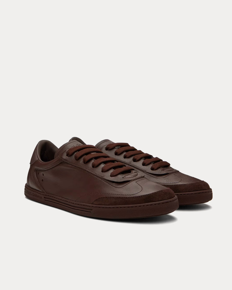 Dolce & Gabbana Saint Tropez Calfskin Ebony Low Top Sneakers - 2