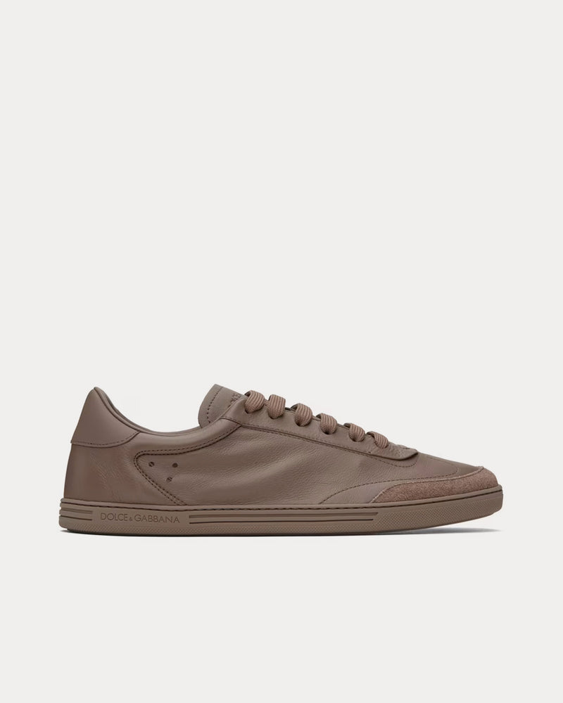 Dolce & Gabbana Saint Tropez Calfskin Turtledove Low Top Sneakers - 1