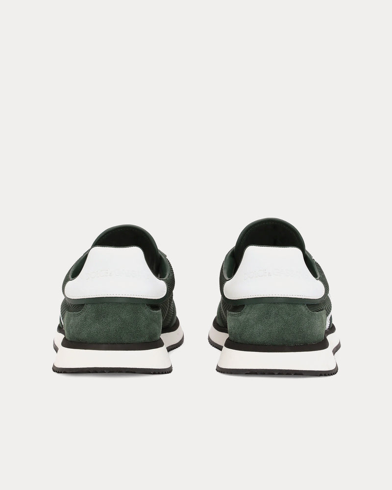 Dolce & Gabbana DG Cushion Mixed Material Green Low Top Sneakers - 3