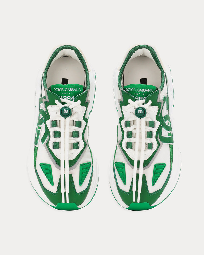 Dolce & Gabbana Daymaster White / Green Low Top Sneakers - 2