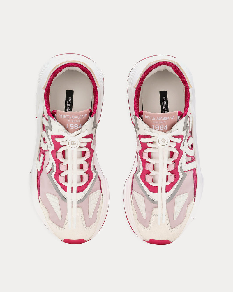 Dolce & Gabbana Daymaster White / Pink Low Top Sneakers - 2