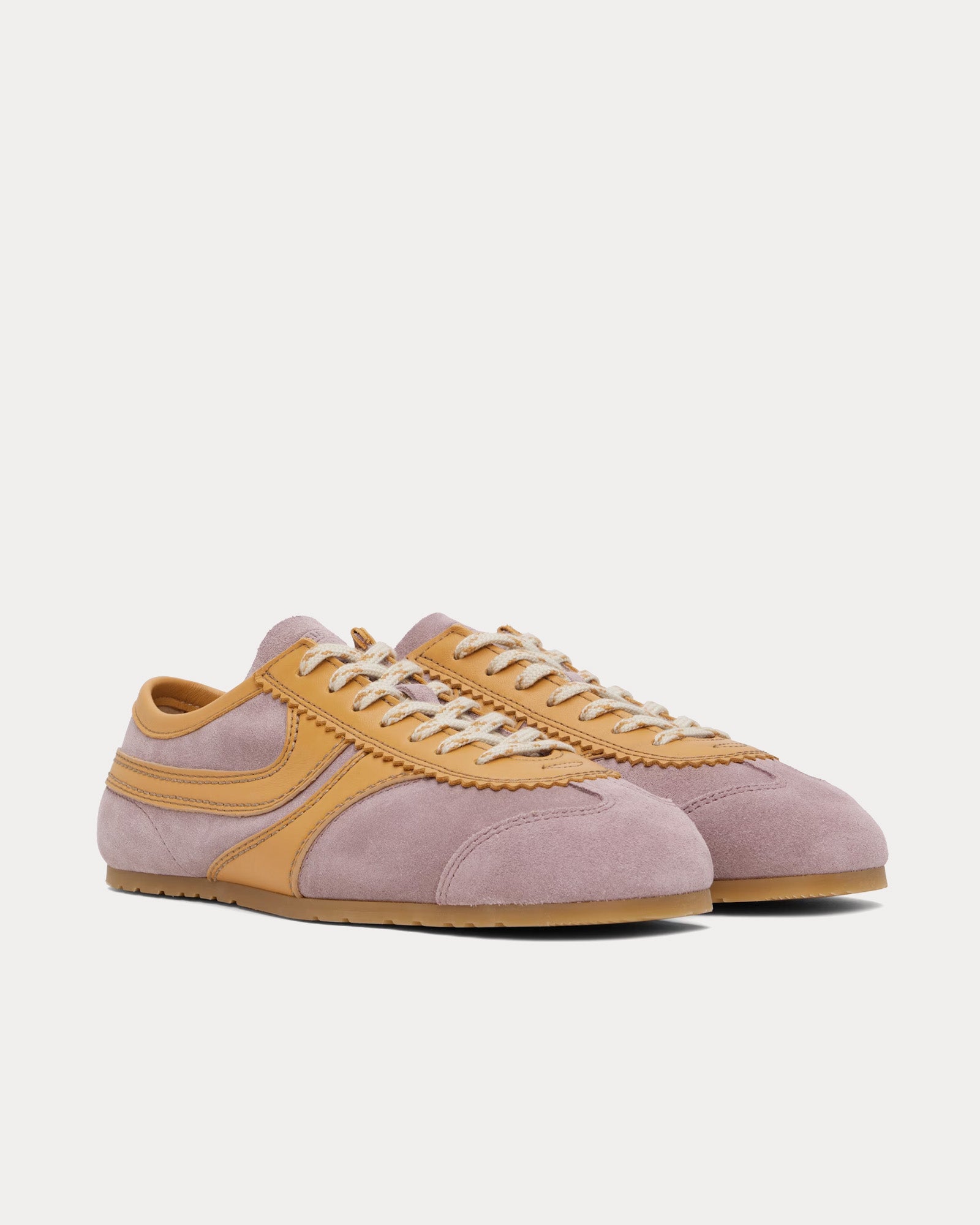 Dries Van Noten 70's Suede Blush Low Top Sneakers - 2