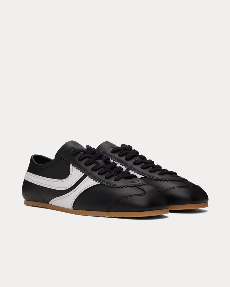 Dries Van Noten Dustin Leather Black / White Low Top Sneakers - 2