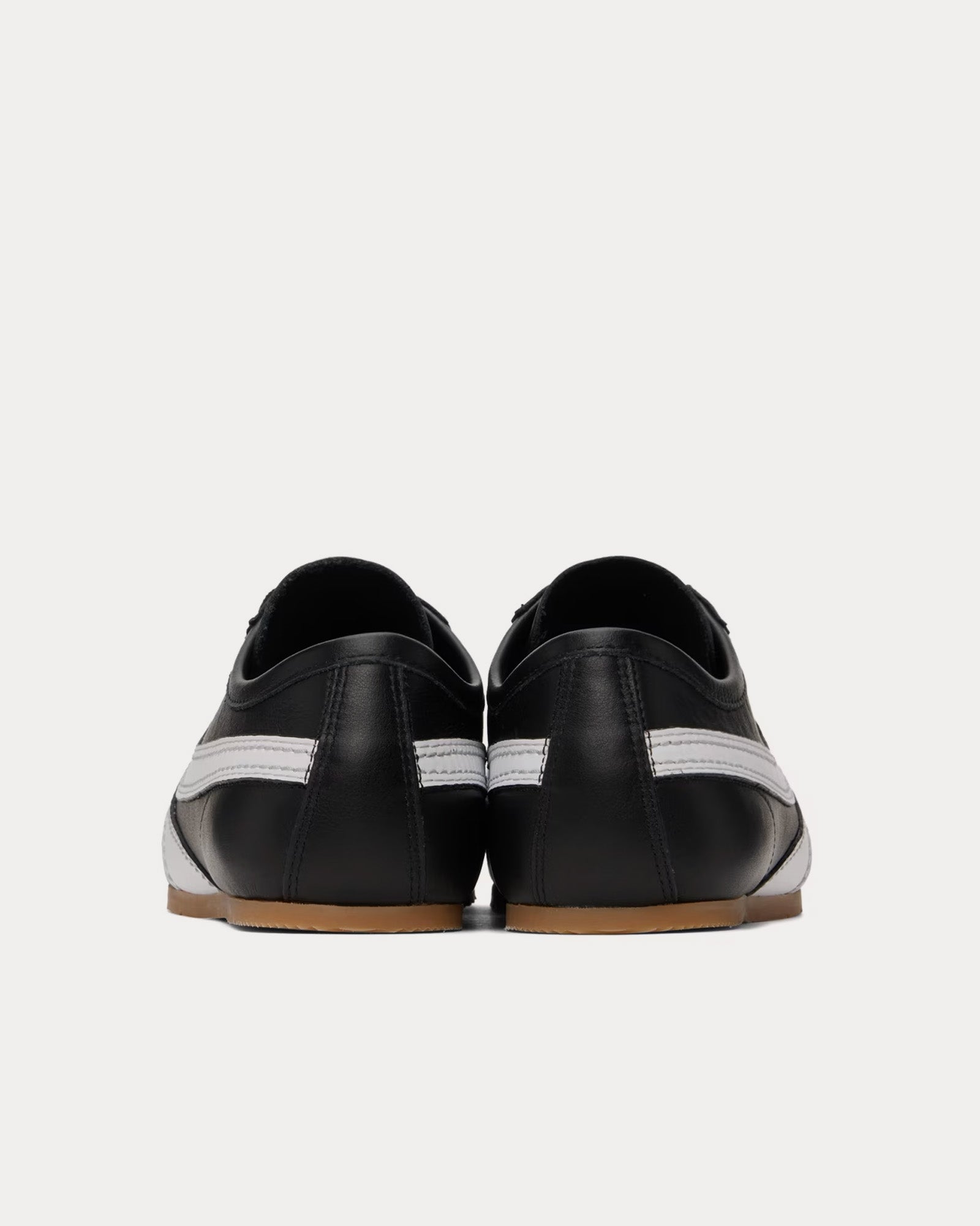 Dries Van Noten 70's Leather Black / White Low Top Sneakers - 3