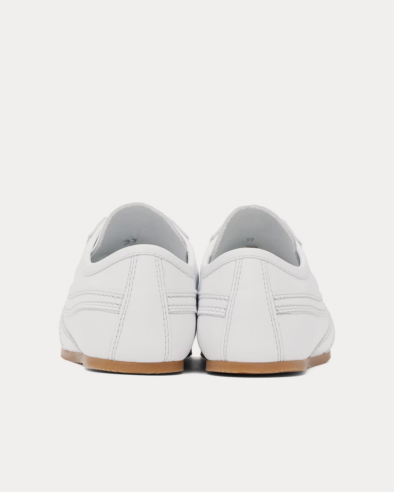 Dries Van Noten 70's Leather White Low Top Sneakers - 3