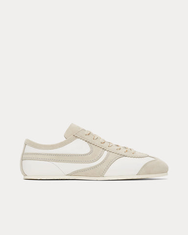 Dries Van Noten Dustin Suede Leather White / Beige Low Top Sneakers