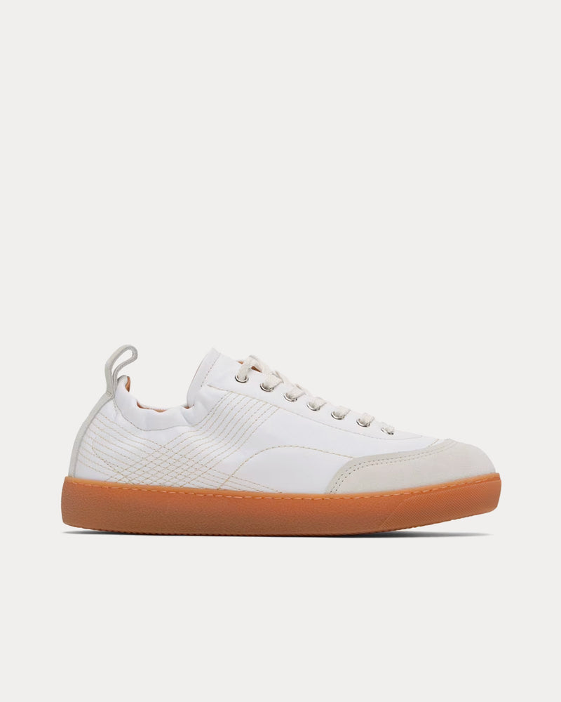 Dries Van Noten Quilted White Low Top Sneakers - 1