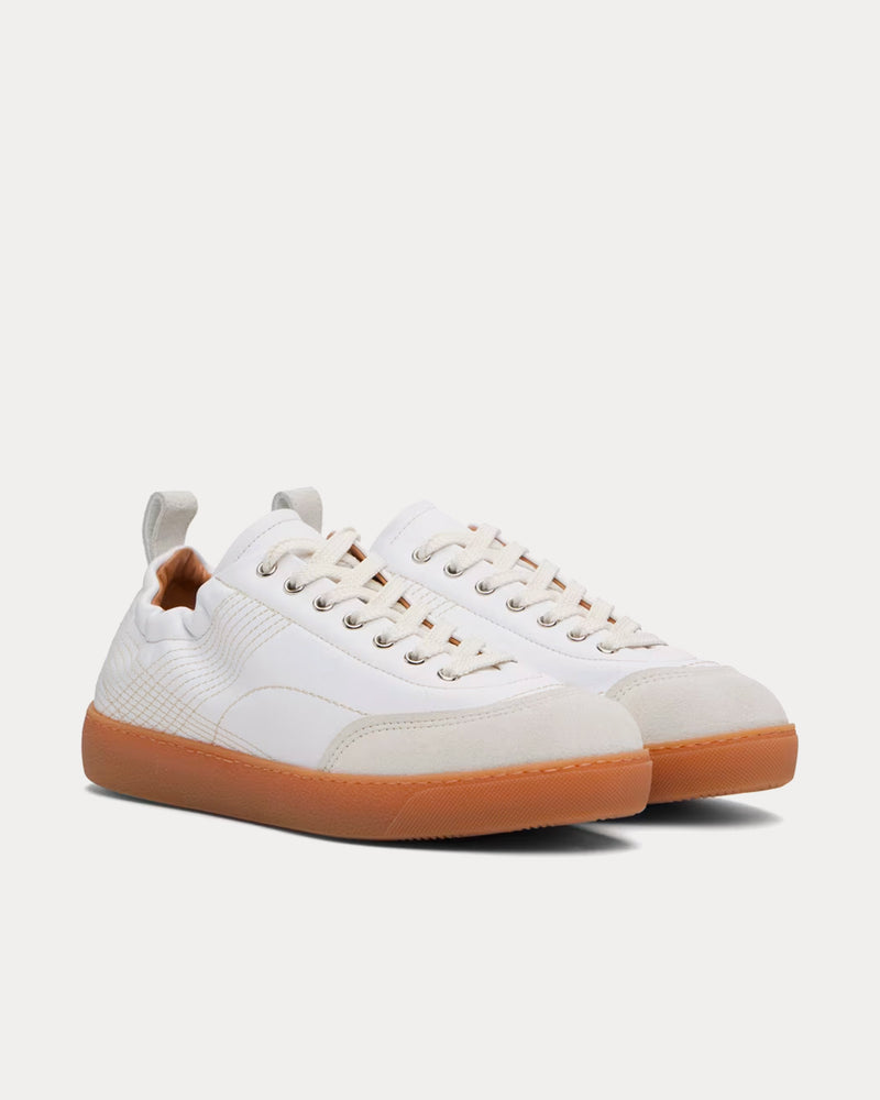 Dries Van Noten Quilted White Low Top Sneakers - 2