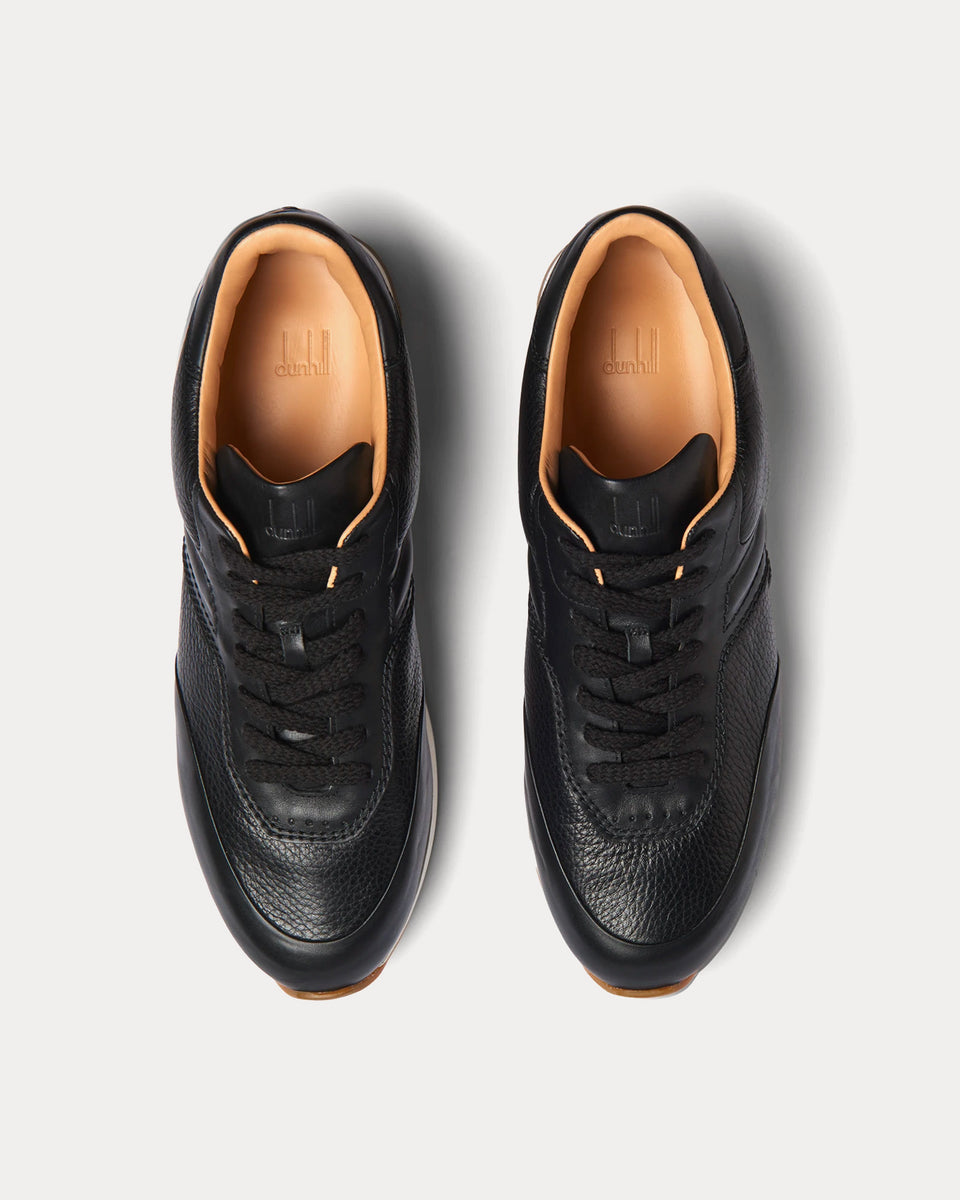 Dunhill Duke II Leather Runner Black Low Top Sneakers - Sneak in Peace