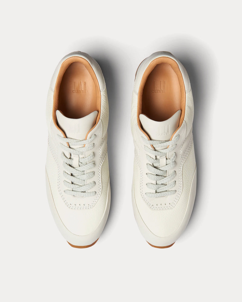 Dunhill Duke II Leather Runner Off White Low Top Sneakers - 2