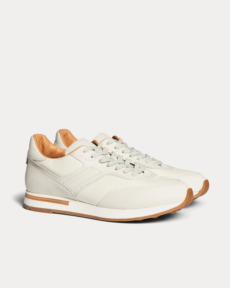 Dunhill Duke II Leather Runner Off White Low Top Sneakers - 3