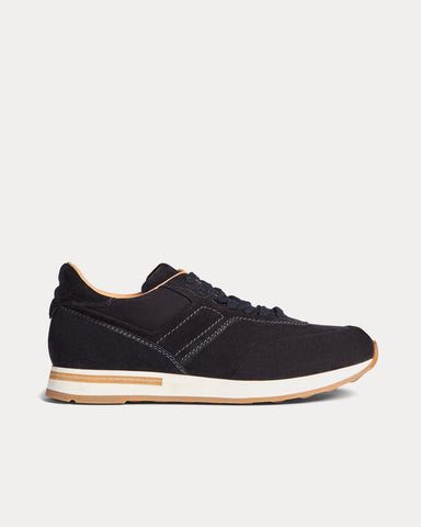 Dunhill Duke II Suede Runner Navy Low Top Sneakers