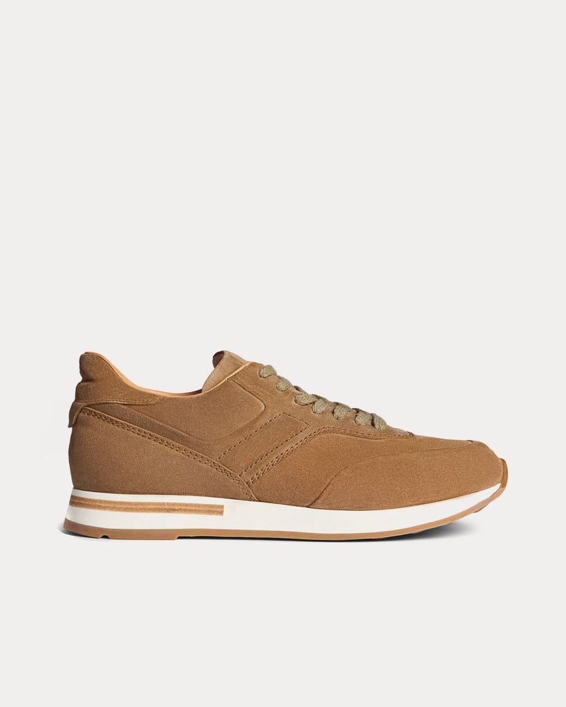 Dunhill Duke II Suede Runner Stone Low Top Sneakers - Sneak in Peace