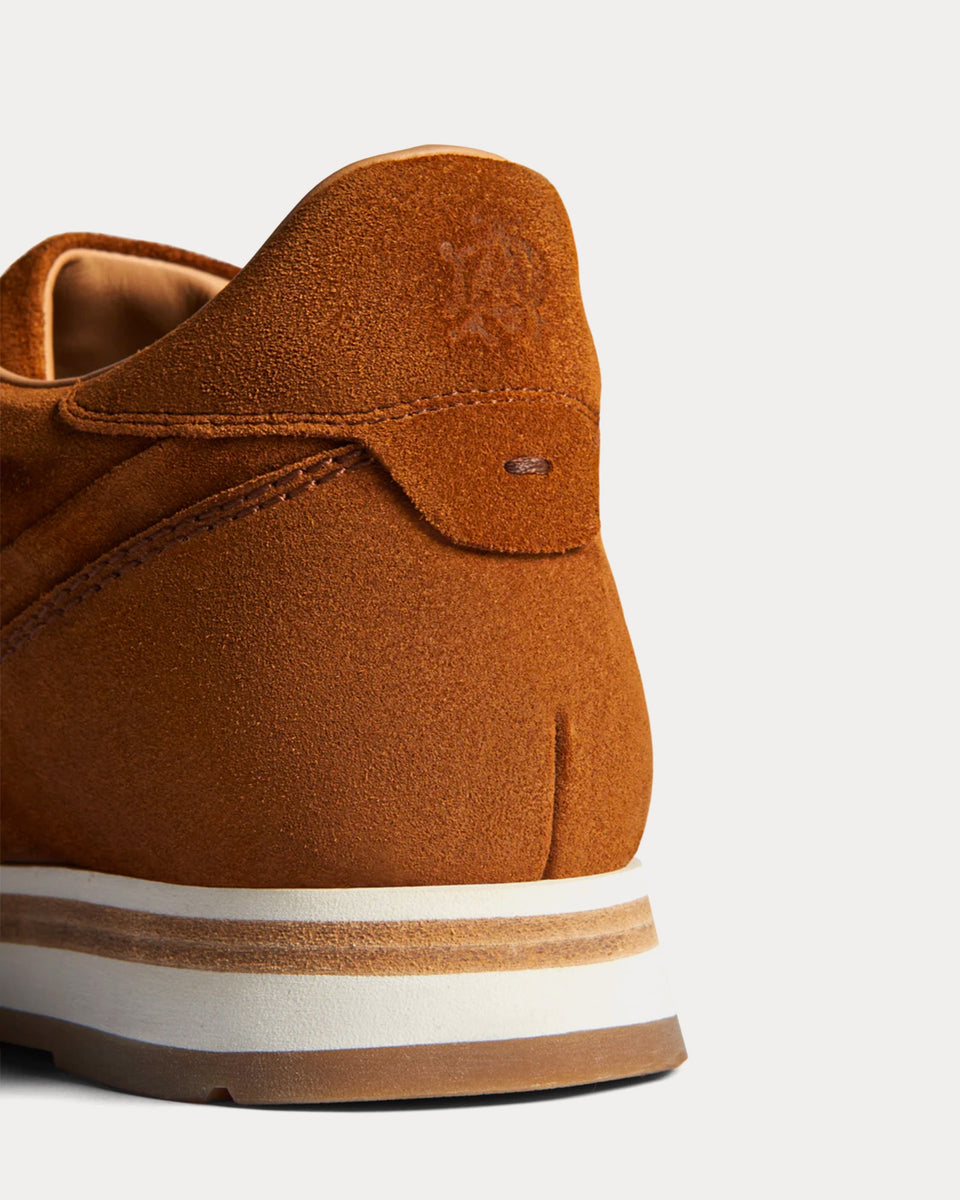 Dunhill Duke II Suede Runner Tobacco Low Top Sneakers - Sneak in Peace