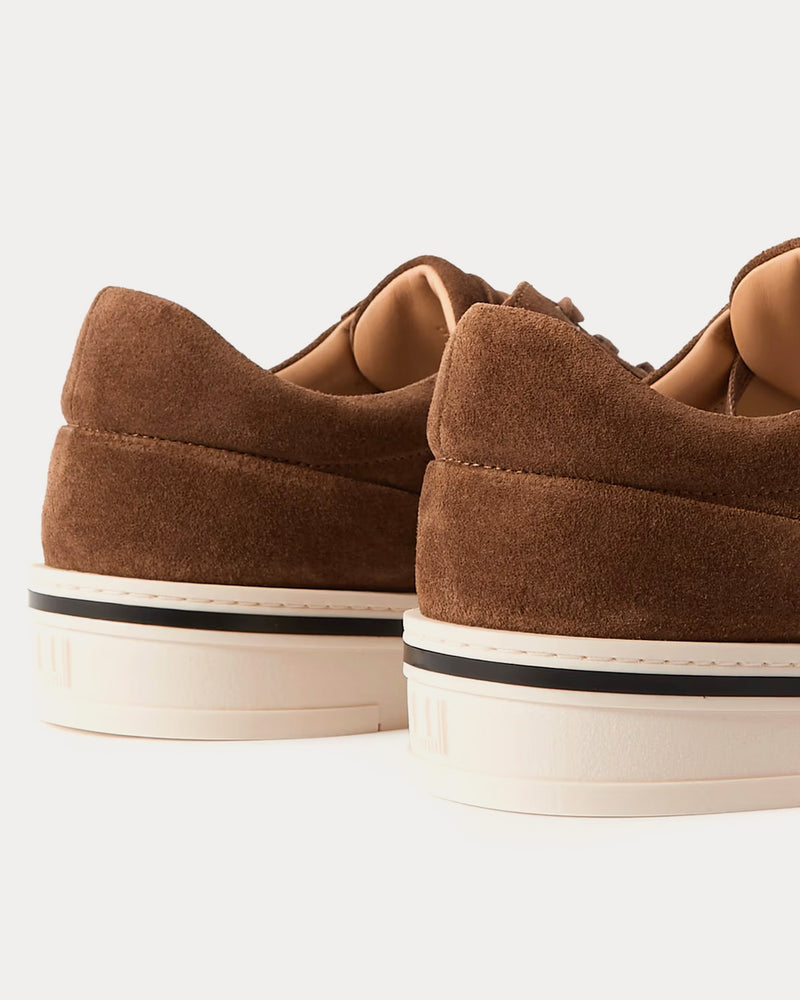 Dunhill Metropolitan Suede Brown Low Top Sneakers - 2