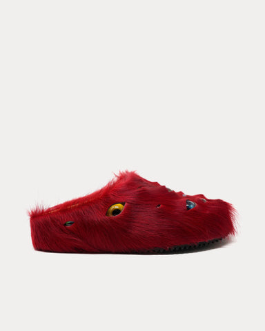 Esenes Eyeball Red Mules