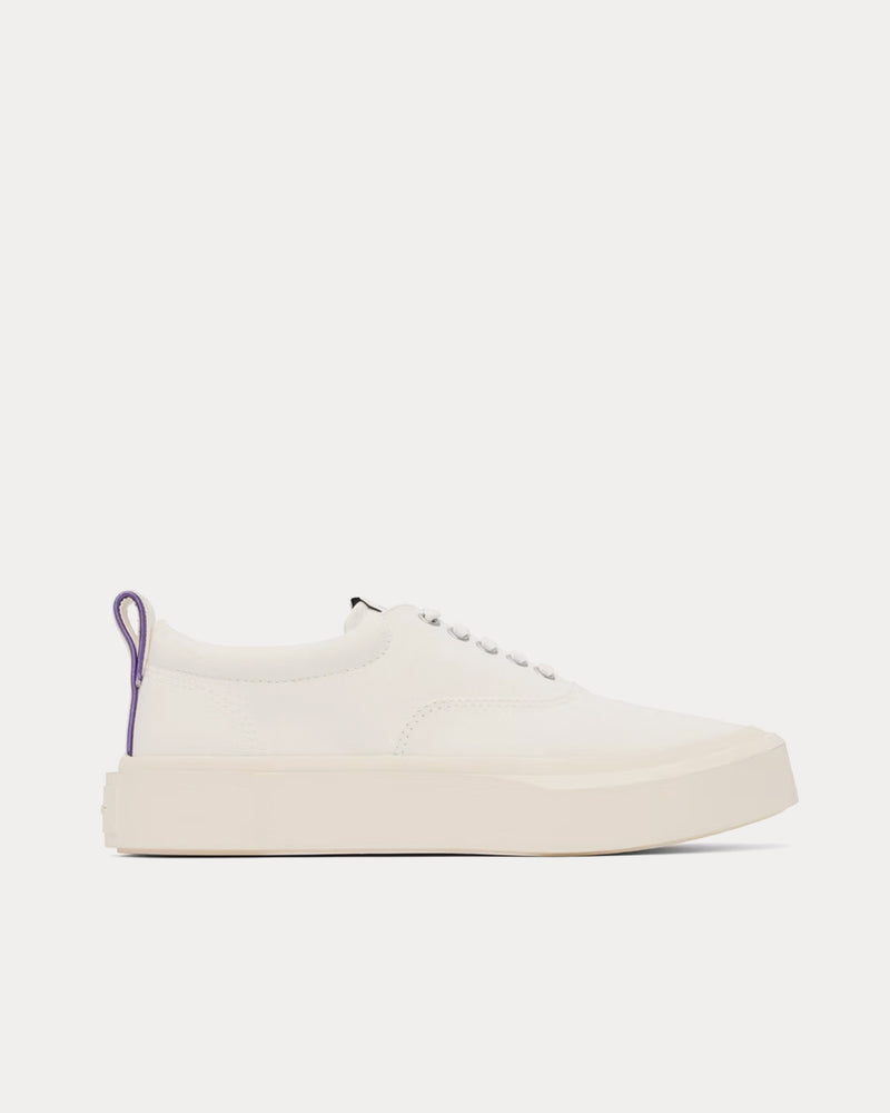 Eytys Mother II Canvas White Low Top Sneakers - 1