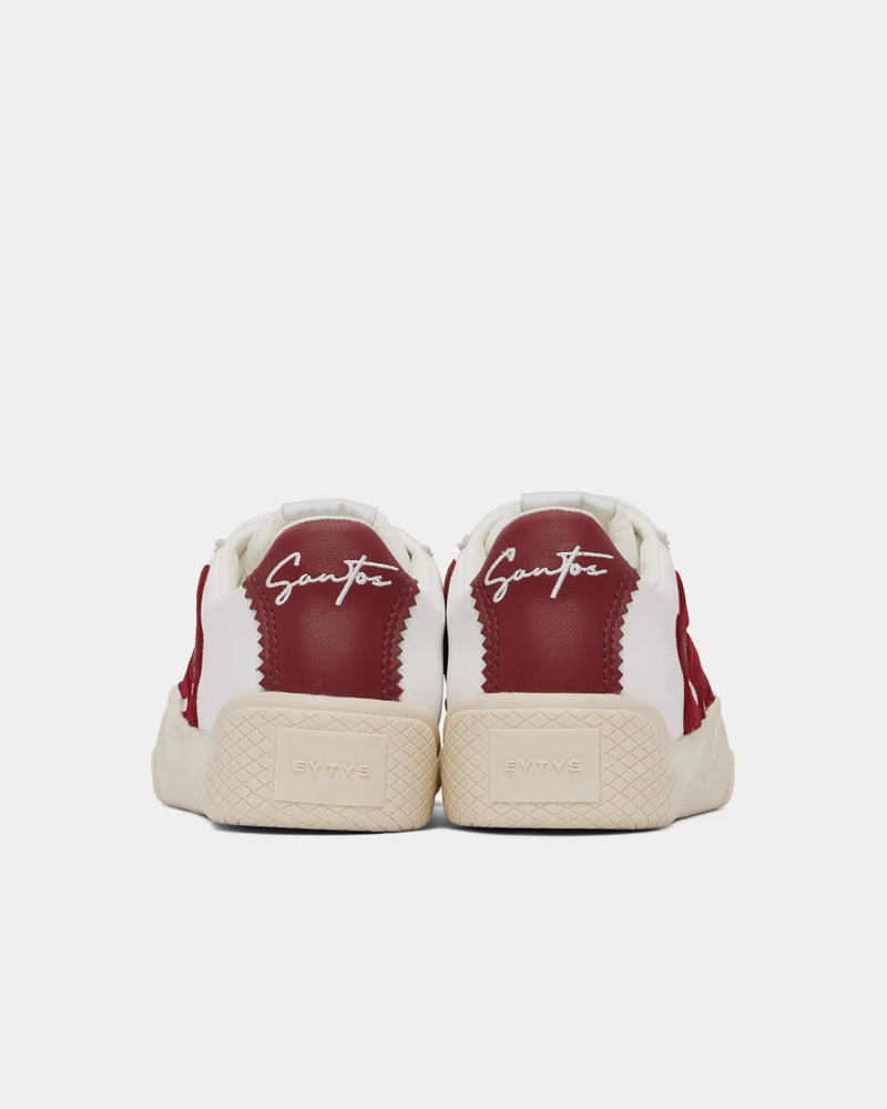 Eytys Santos Leather White / Aegis Red Low Top Sneakers - 3