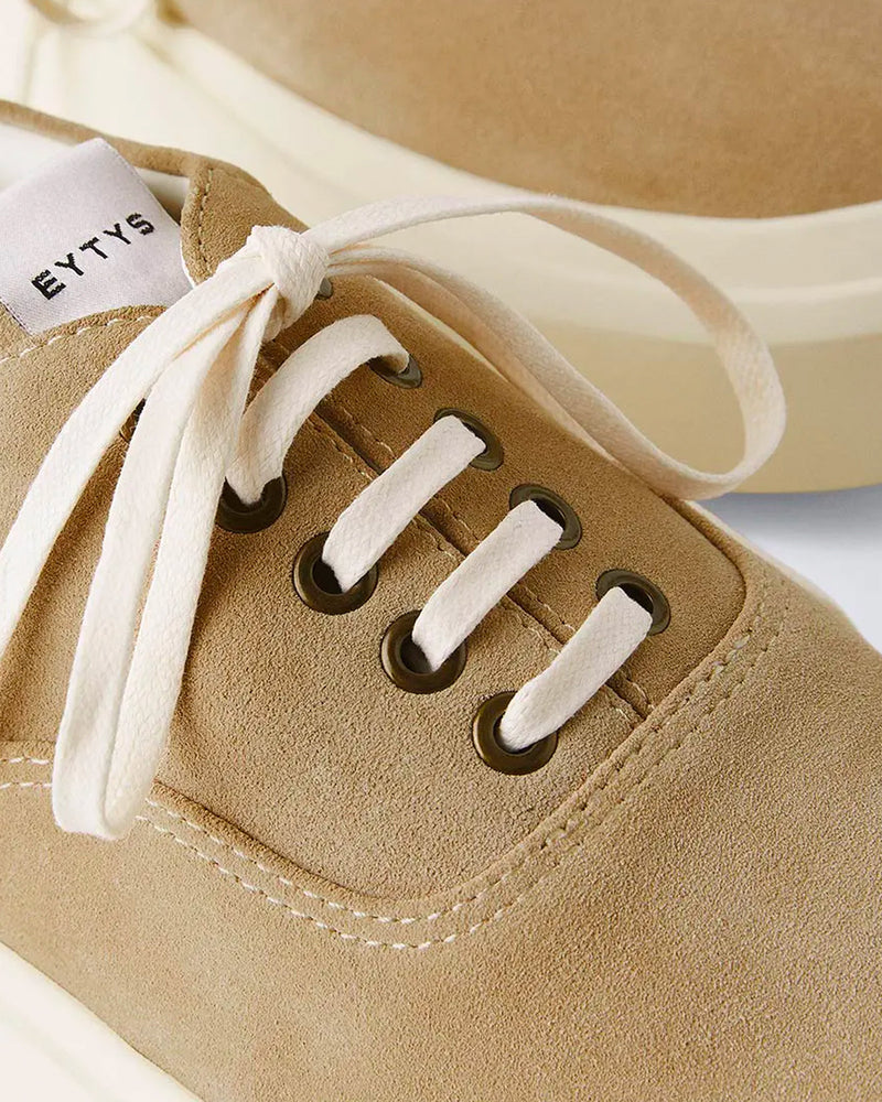 Eytys Mother II Suede Dune Low Top Sneakers - 4