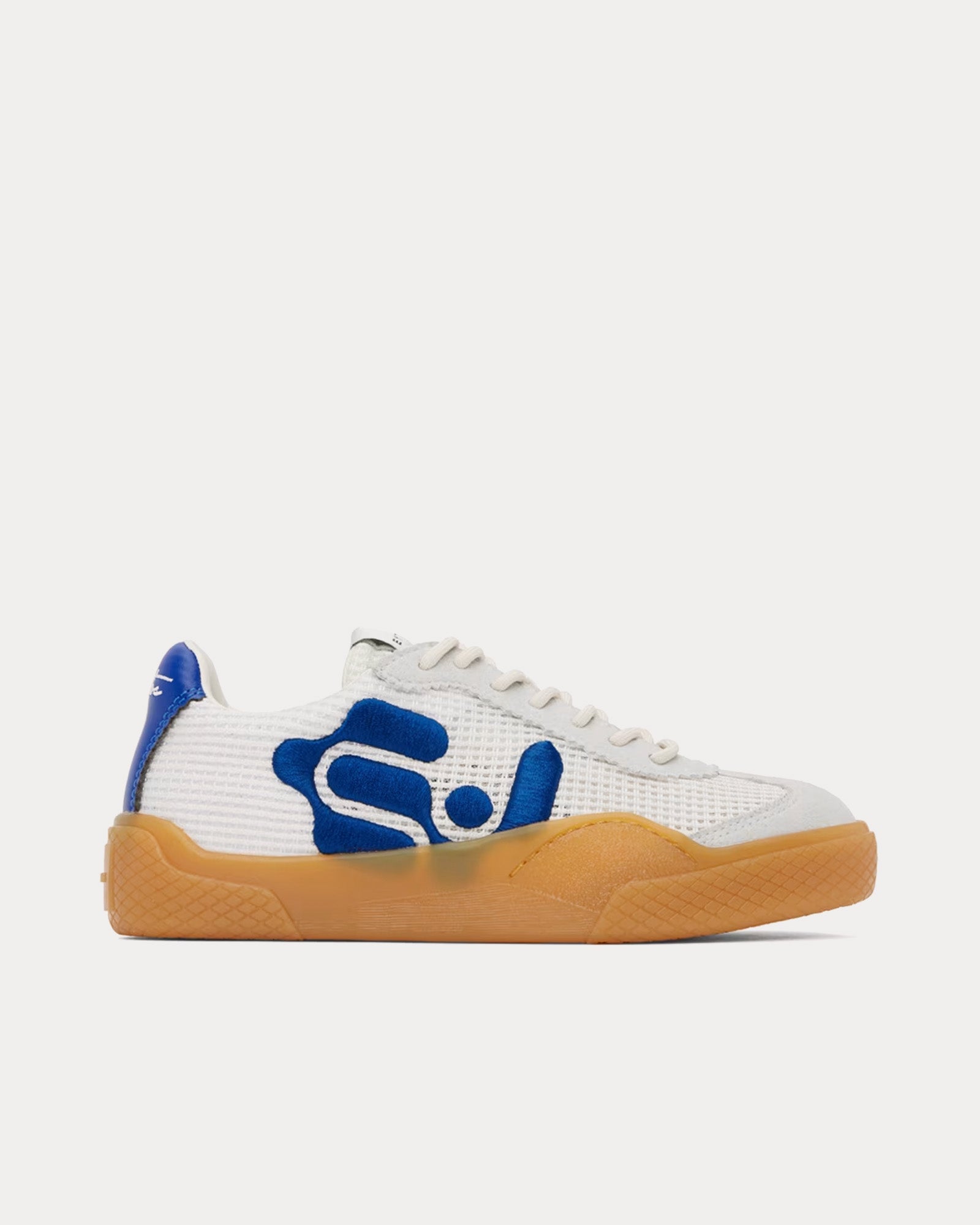 Eytys Santos Mesh White / Blue Bird Low Top Sneakers - 1