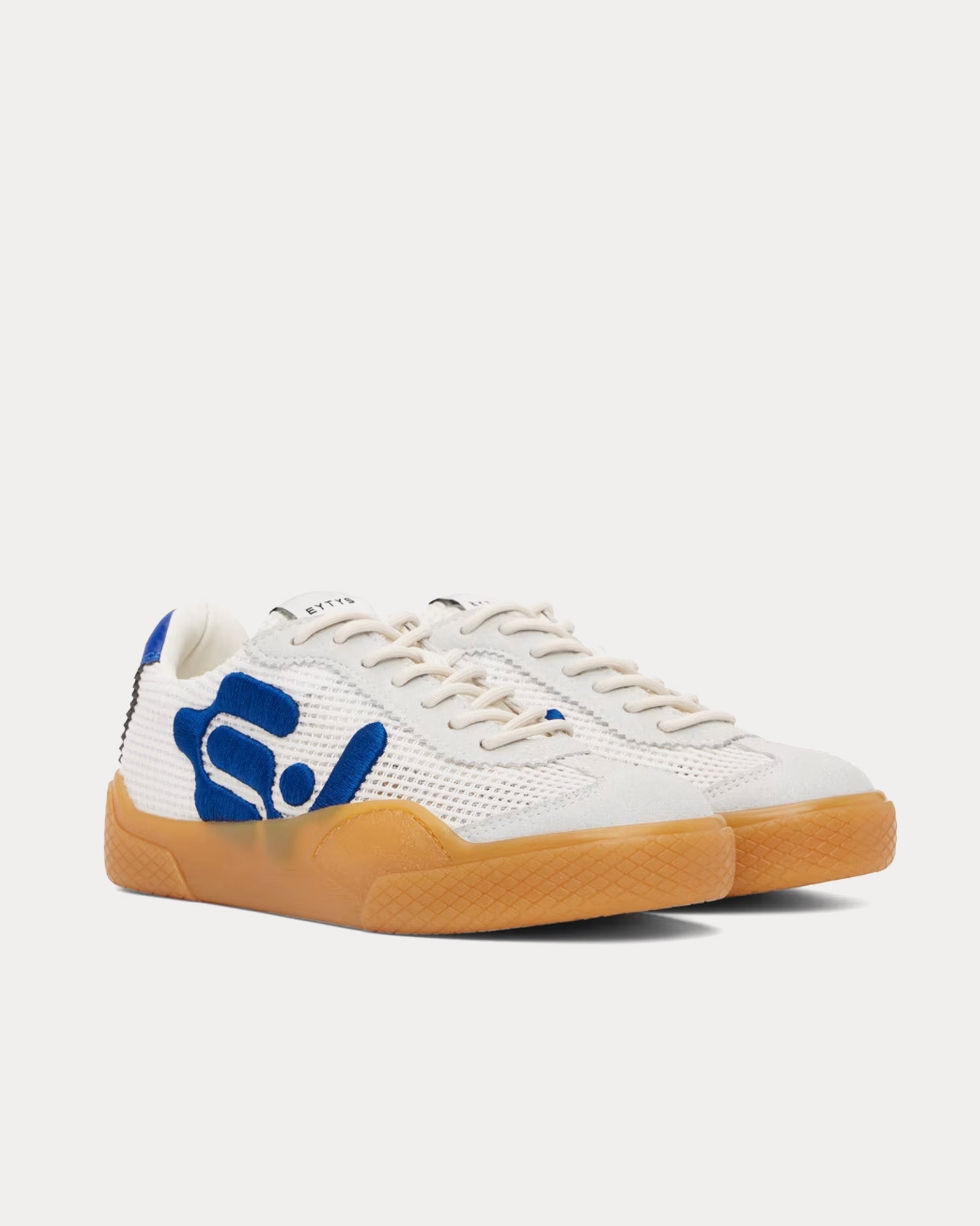 Eytys Santos Mesh White / Blue Bird Low Top Sneakers - Sneak in Peace