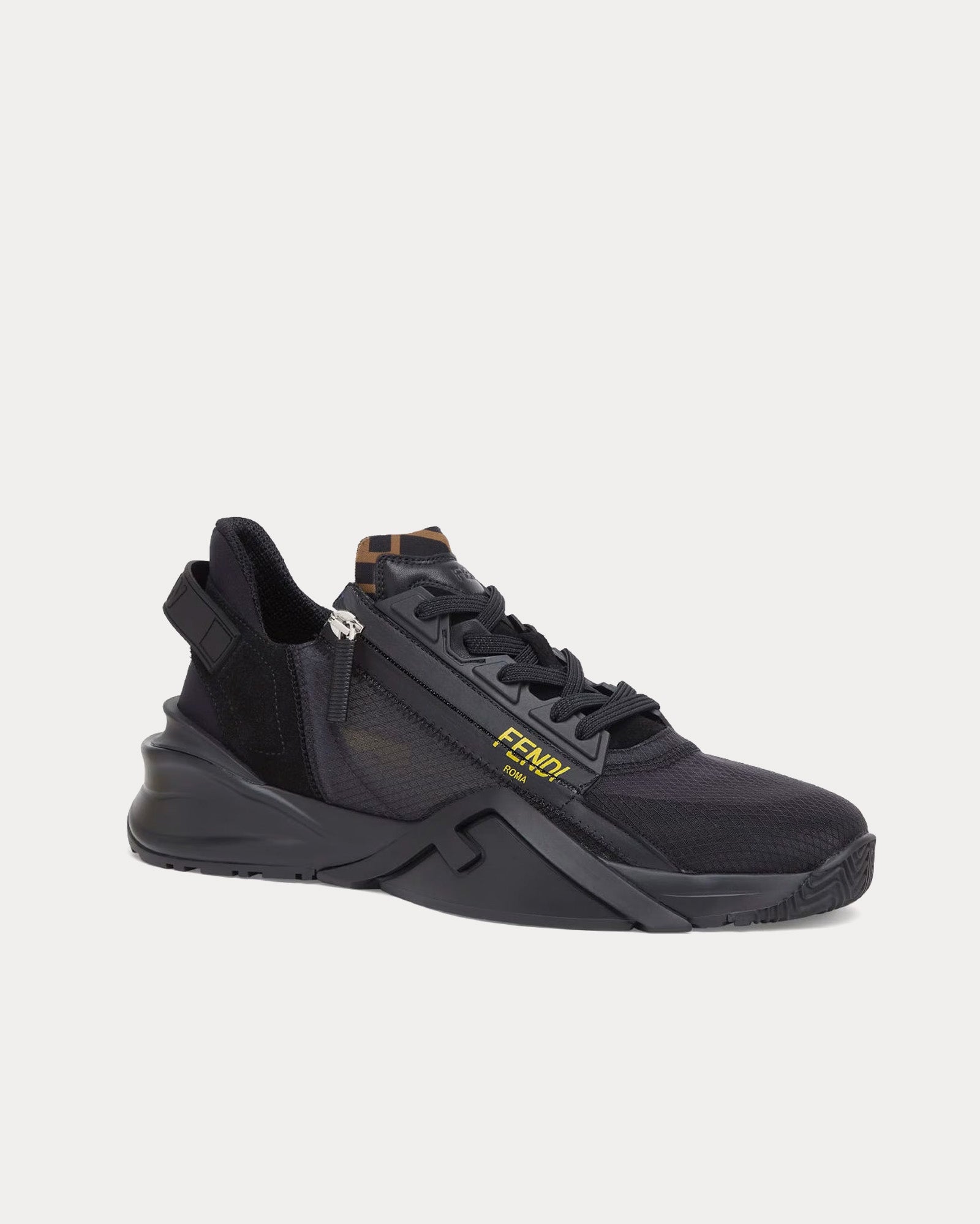 Fendi by Marc Jacobs Flow Nylon Black Low Top Sneakers - 3