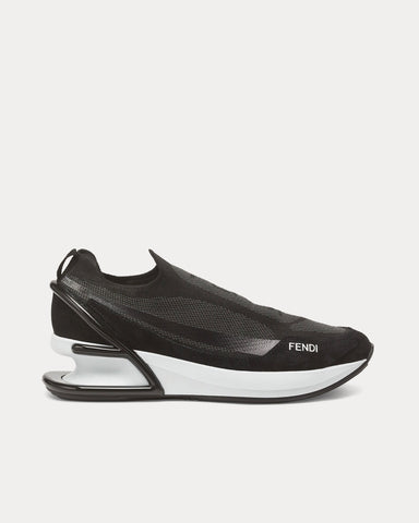 Fendi First 1 Fabric Black Slip On Sneakers