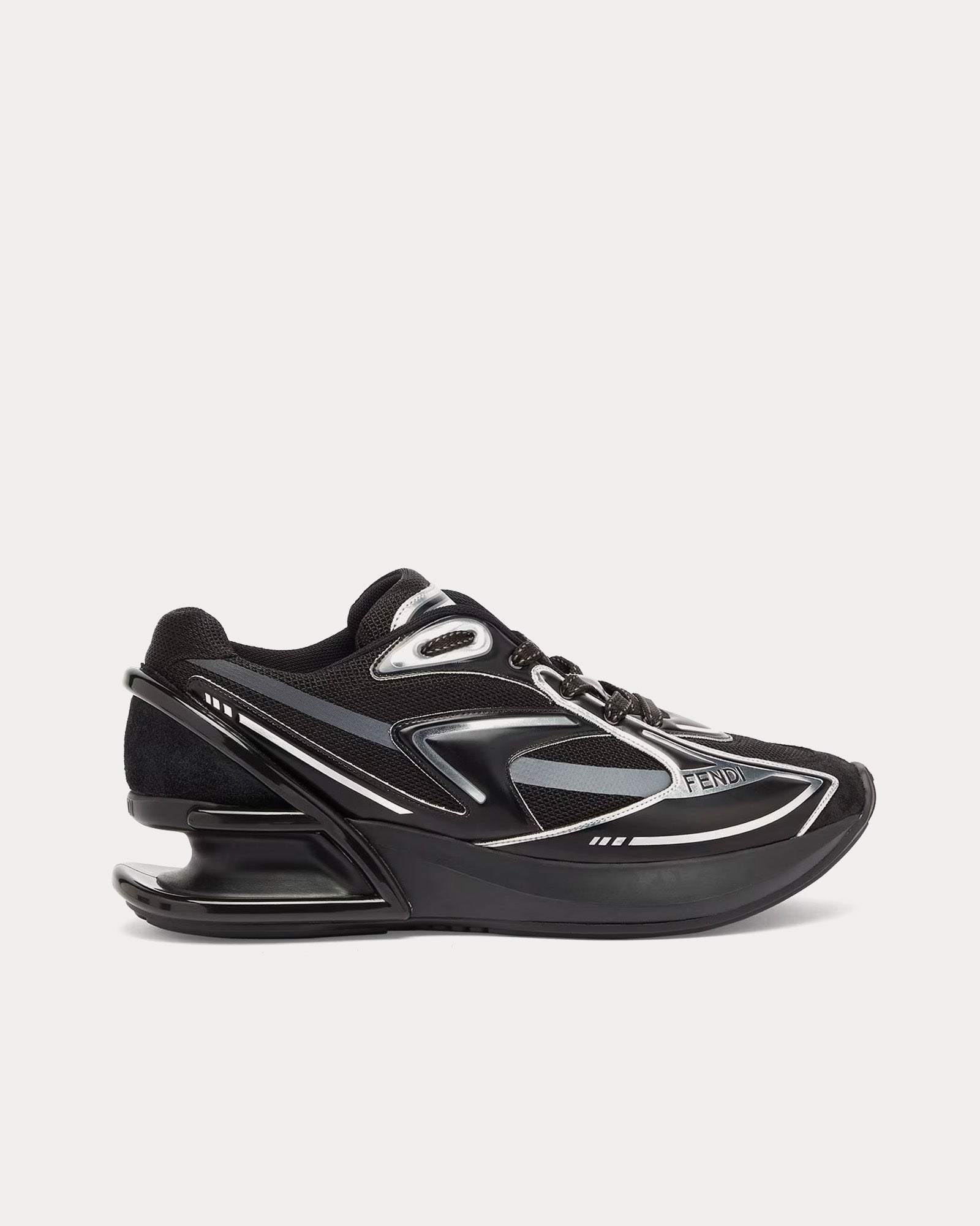 Fendi First 1 Fabric Black Low Top Sneakers - 1