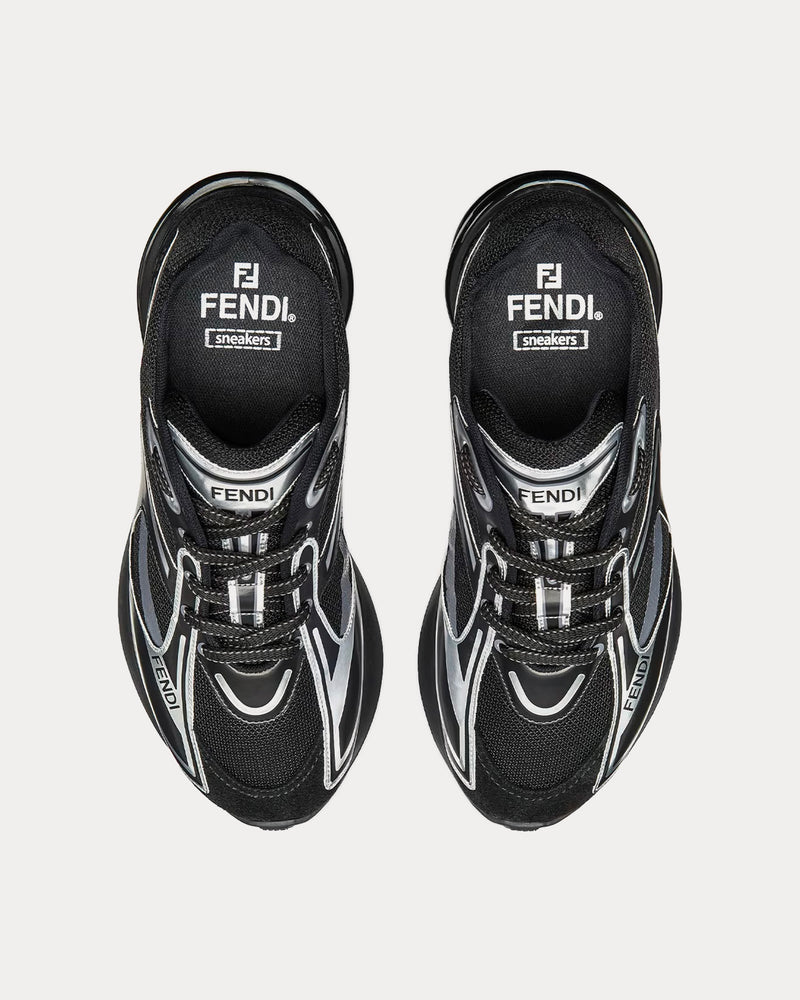 Fendi First 1 Fabric Black Low Top Sneakers - 2