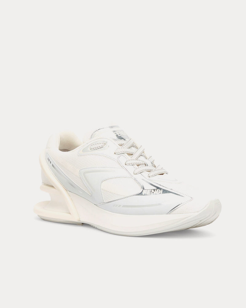 Fendi First 1 Fabric White Low Top Sneakers - 3