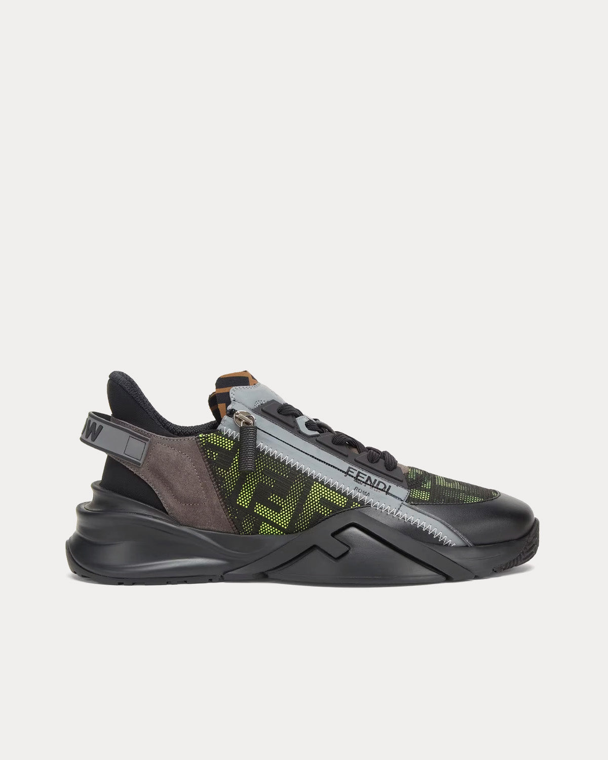 Fendi black fabric store sneakers