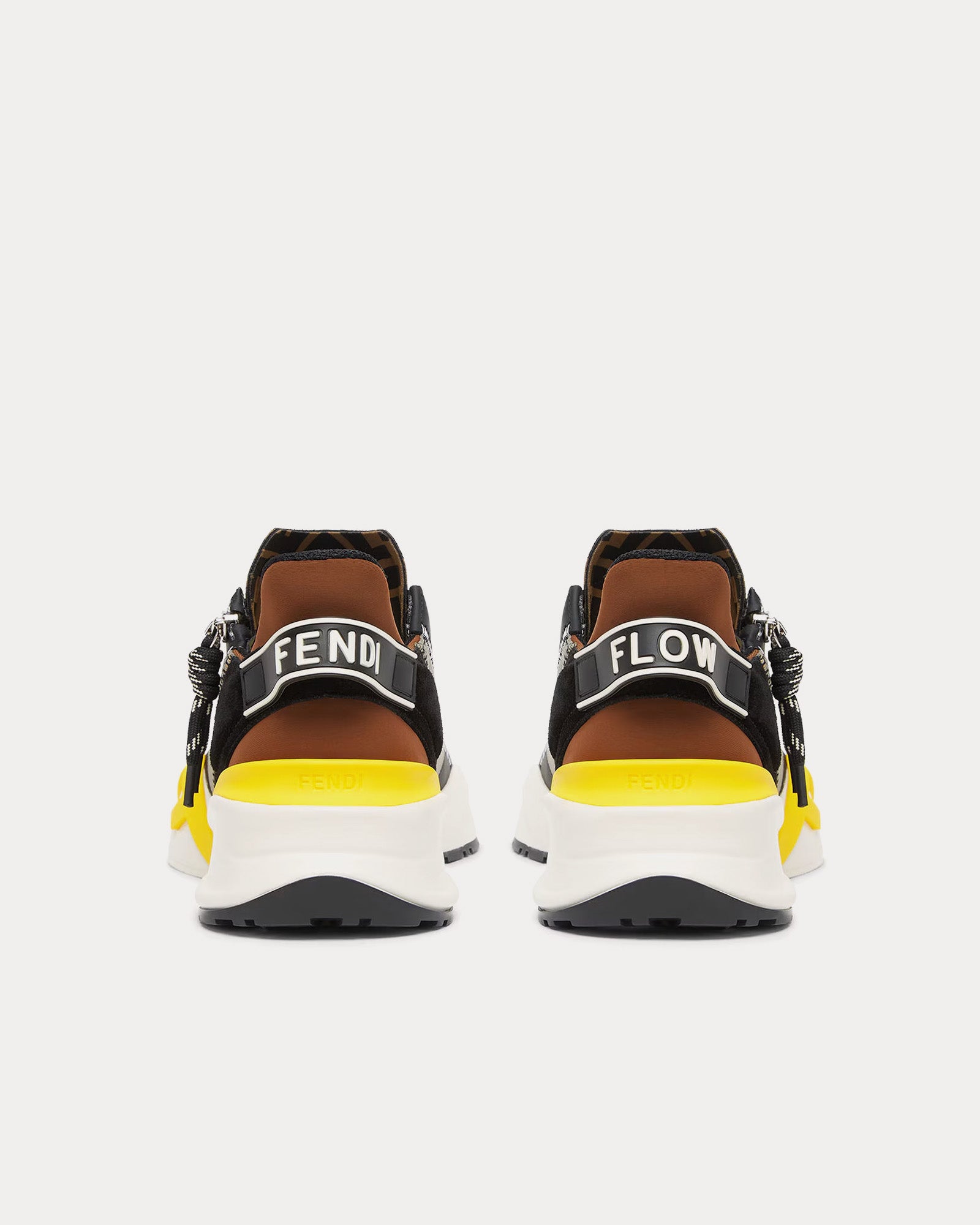 Fendi Flow FF Lycra Green Low Top Sneakers - 3