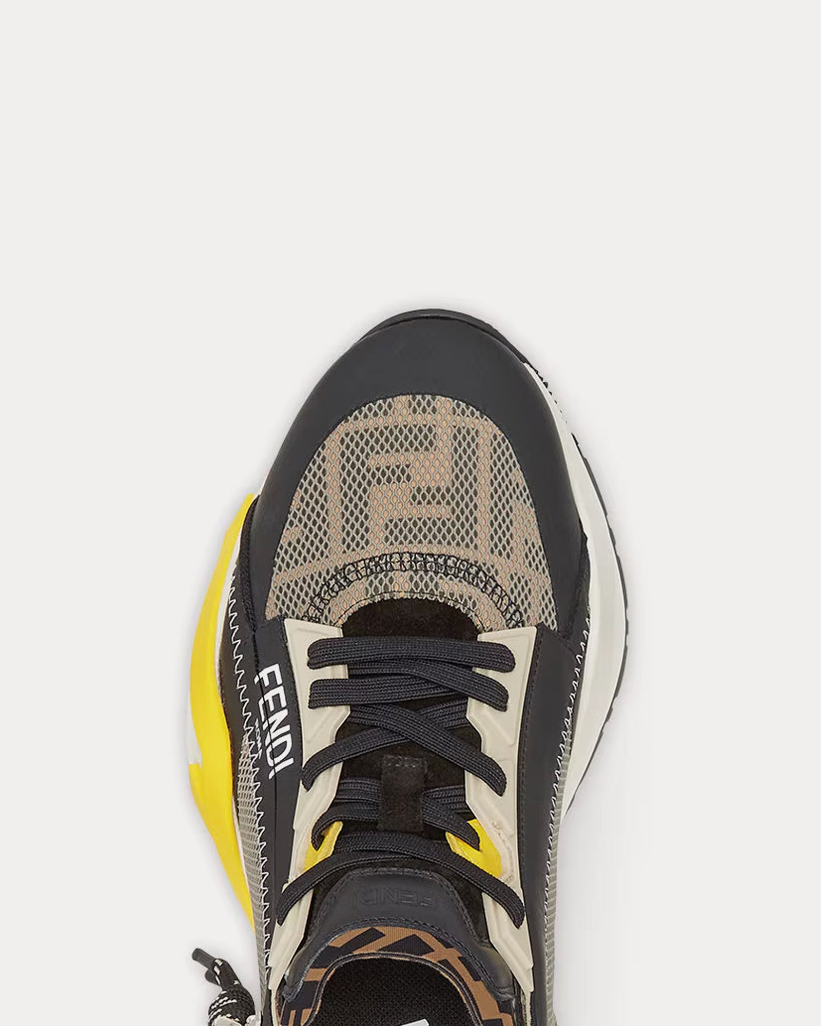 Fendi Flow FF Lycra Green Low Top Sneakers - 4